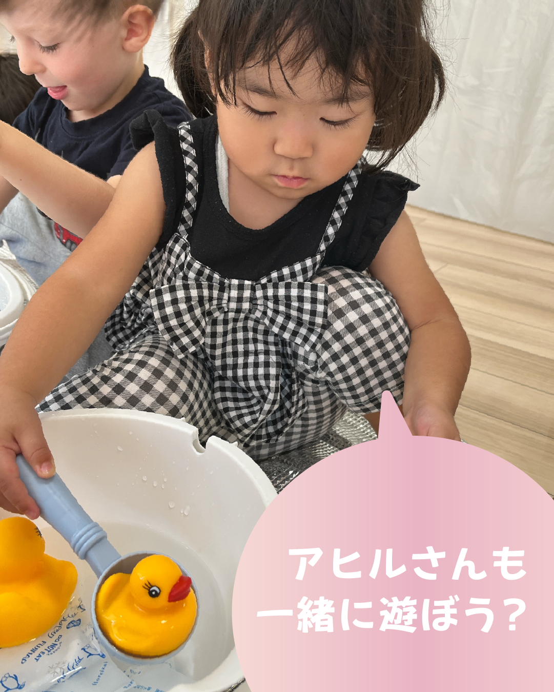 アヒルさんも一緒に遊ぼう？🦆